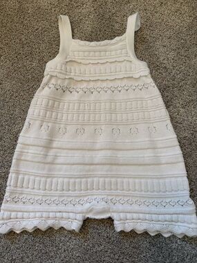 GAP Baby Cream Knit Romper